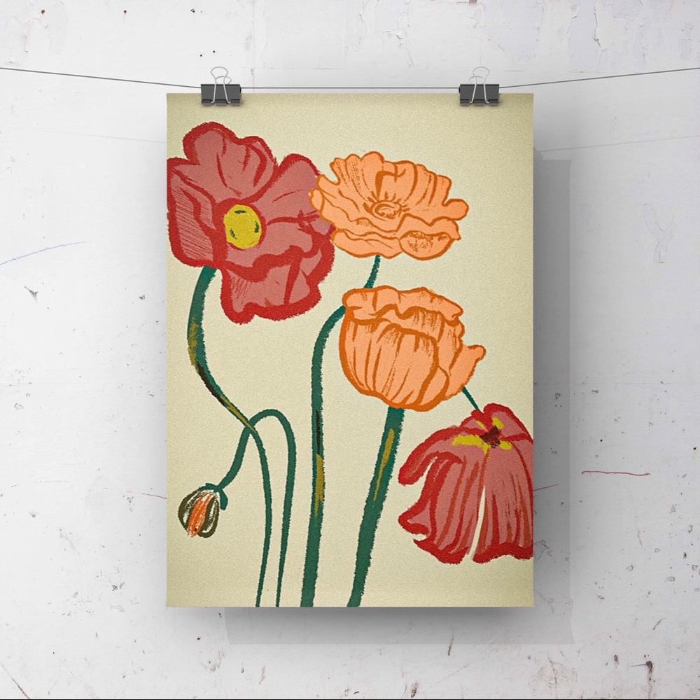 Blooming flowers on a sunny day